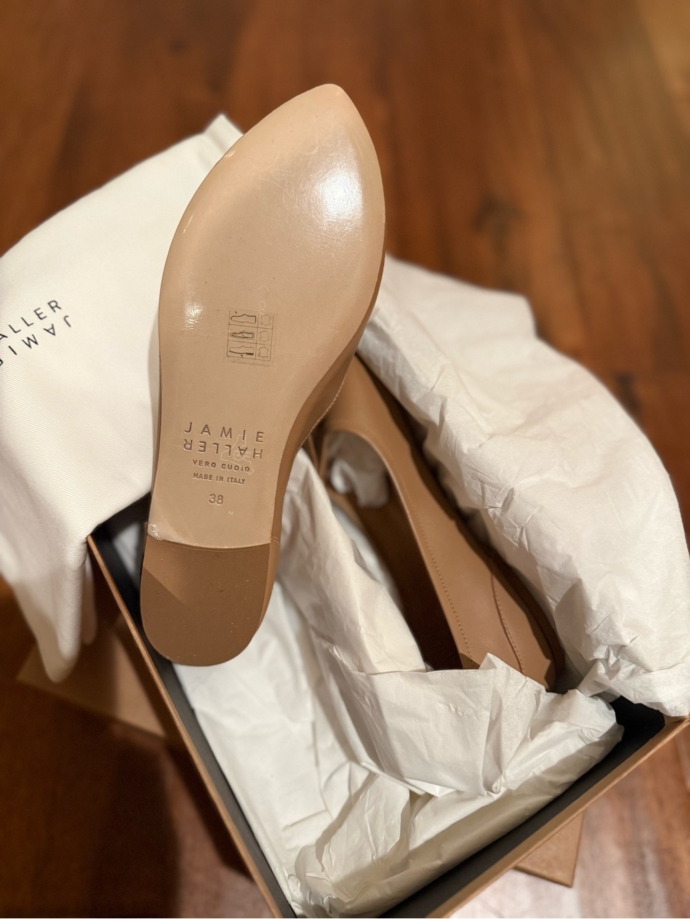 Jamie Haller The Jutti Slipper in Bare - Size 38 - Picture 9 of 10